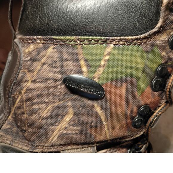 Irish Setter Mens 9 Insulated Hunting Boots 1000g Thinsulate Leather Camo main image 7